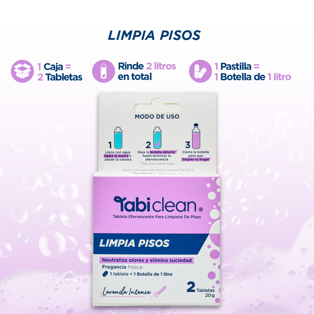 Caja repuestos Limpia Pisos - 2 tabletas rinden 2 litros