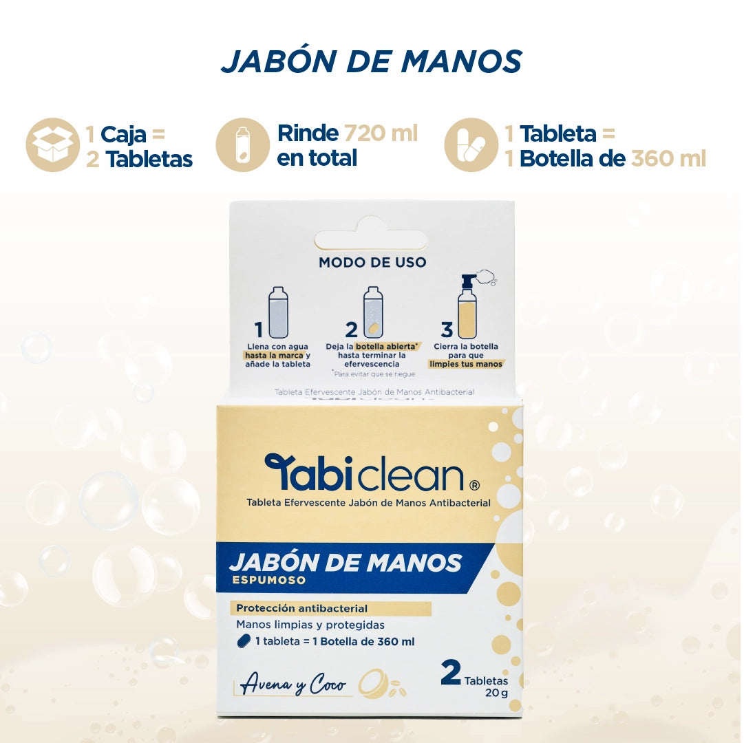 Caja repuestos Jabón de Manos en tabletas - 2 tabletas rinde 720 ml
