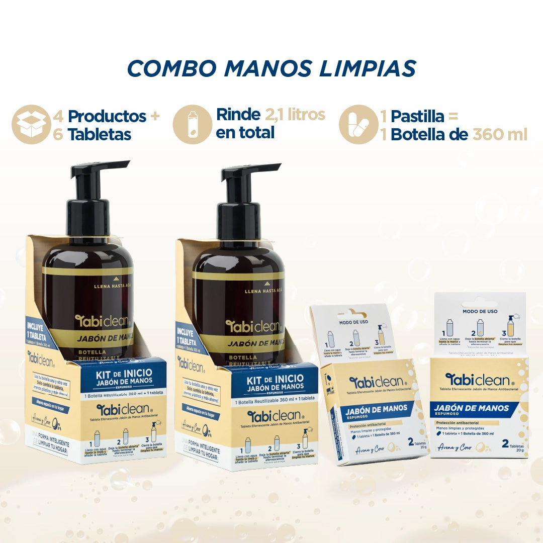 Combo Manos Limpias: Kits y Pastillas de Jabón para Lavado Perfecto (Copy)