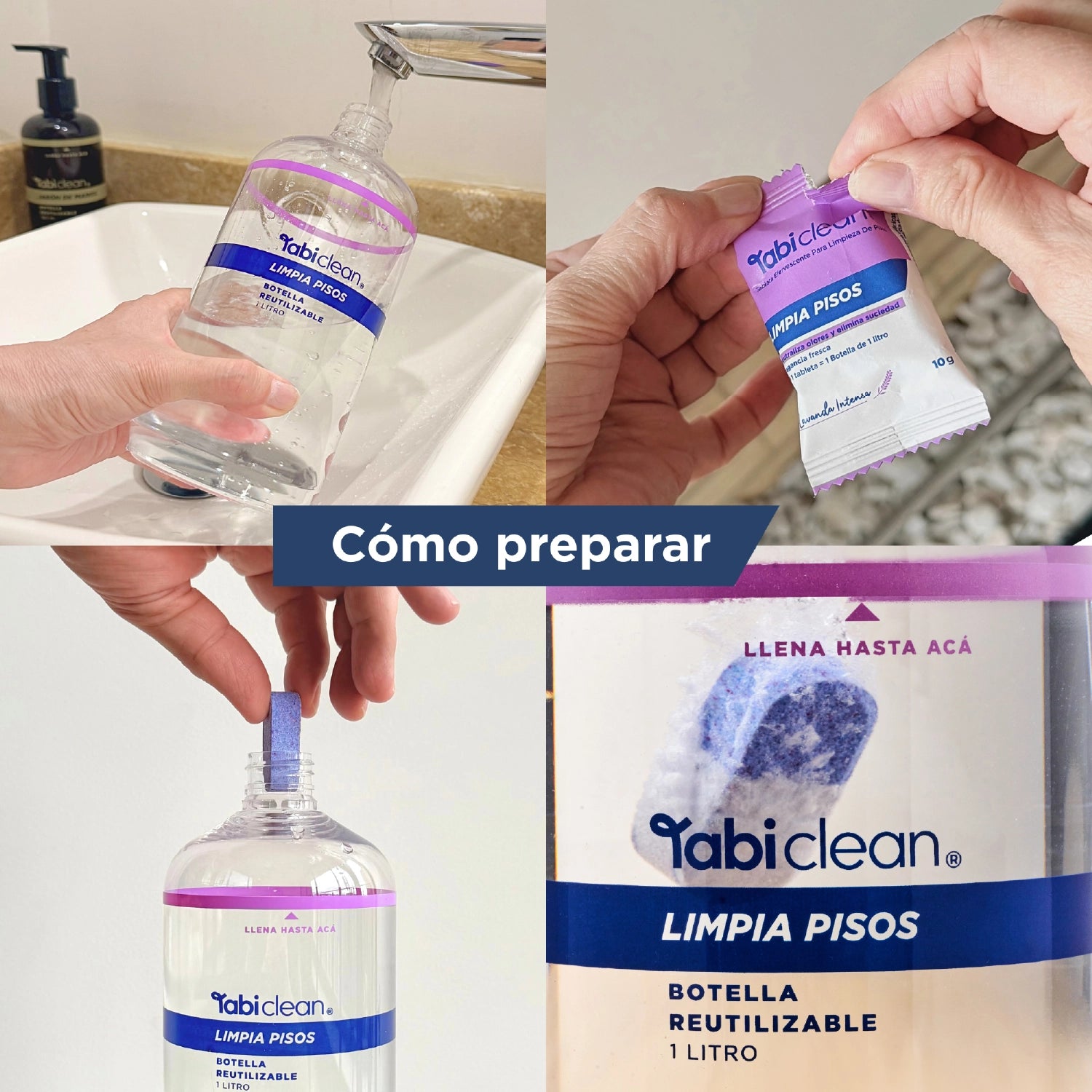Caja repuestos Limpia Pisos - 2 tabletas rinden 2 litros