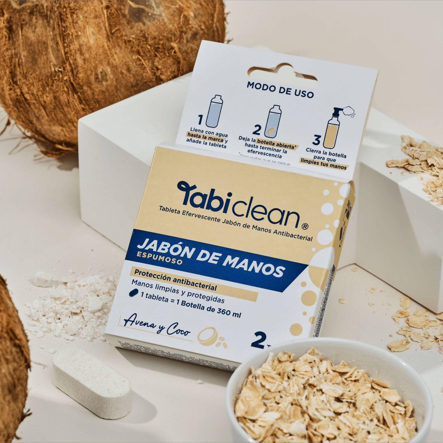 Jabón de manos espumoso ideal para uso en baño y tocador