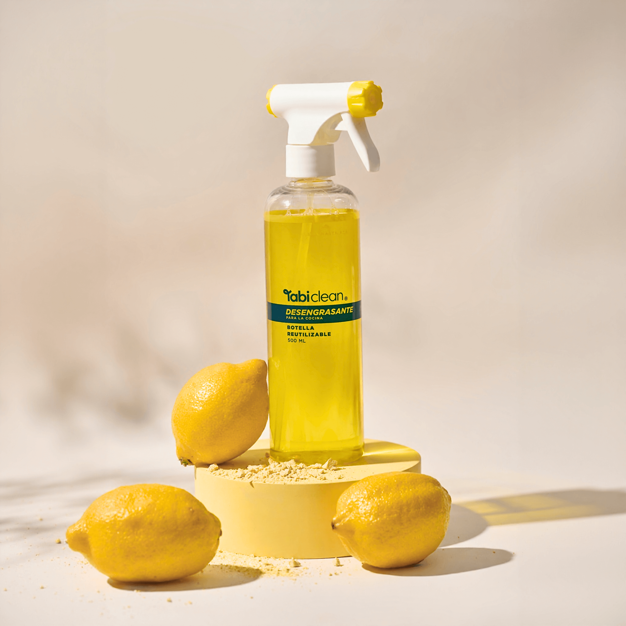Kit básico desengrasante de cocina con botella reutilizable y tableta que rinde 500 ml