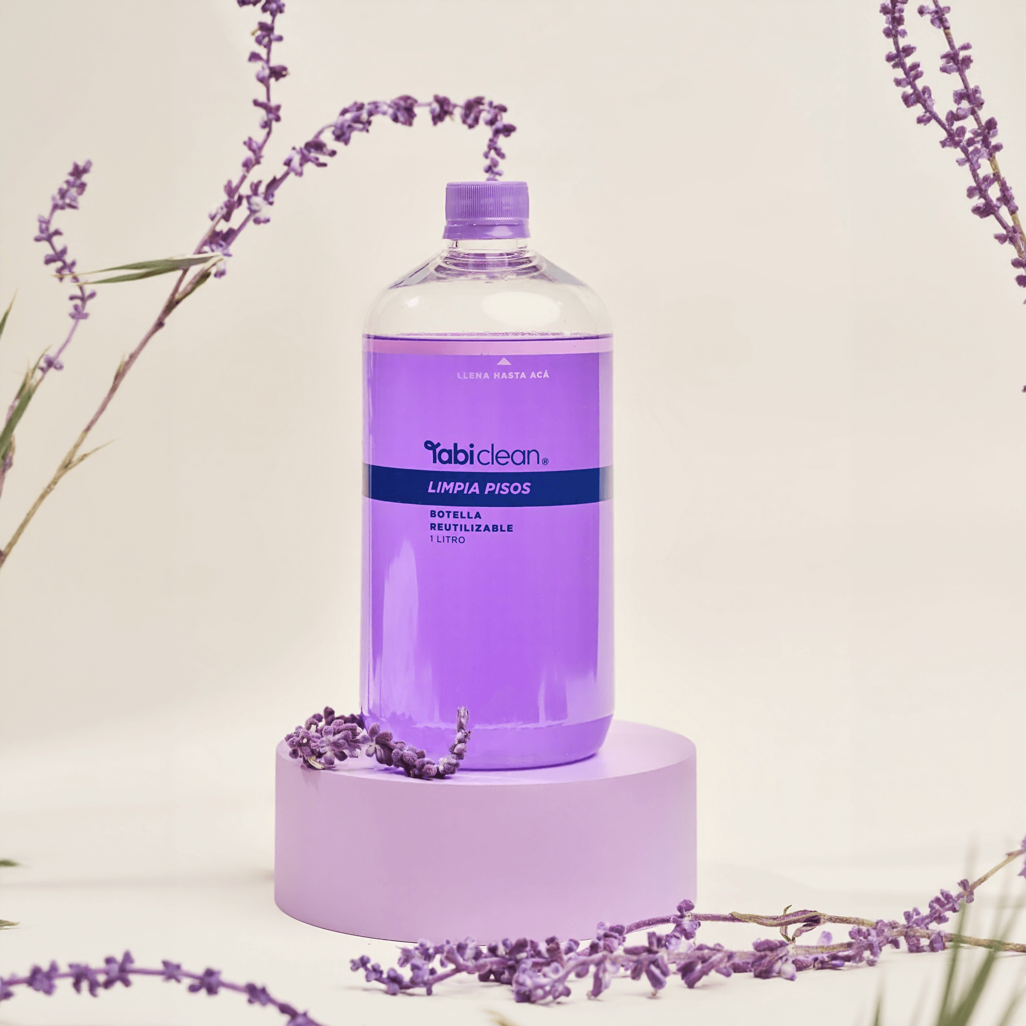 Kit básico limpia pisos con botella reutilizable y tableta que rinde 1 litro