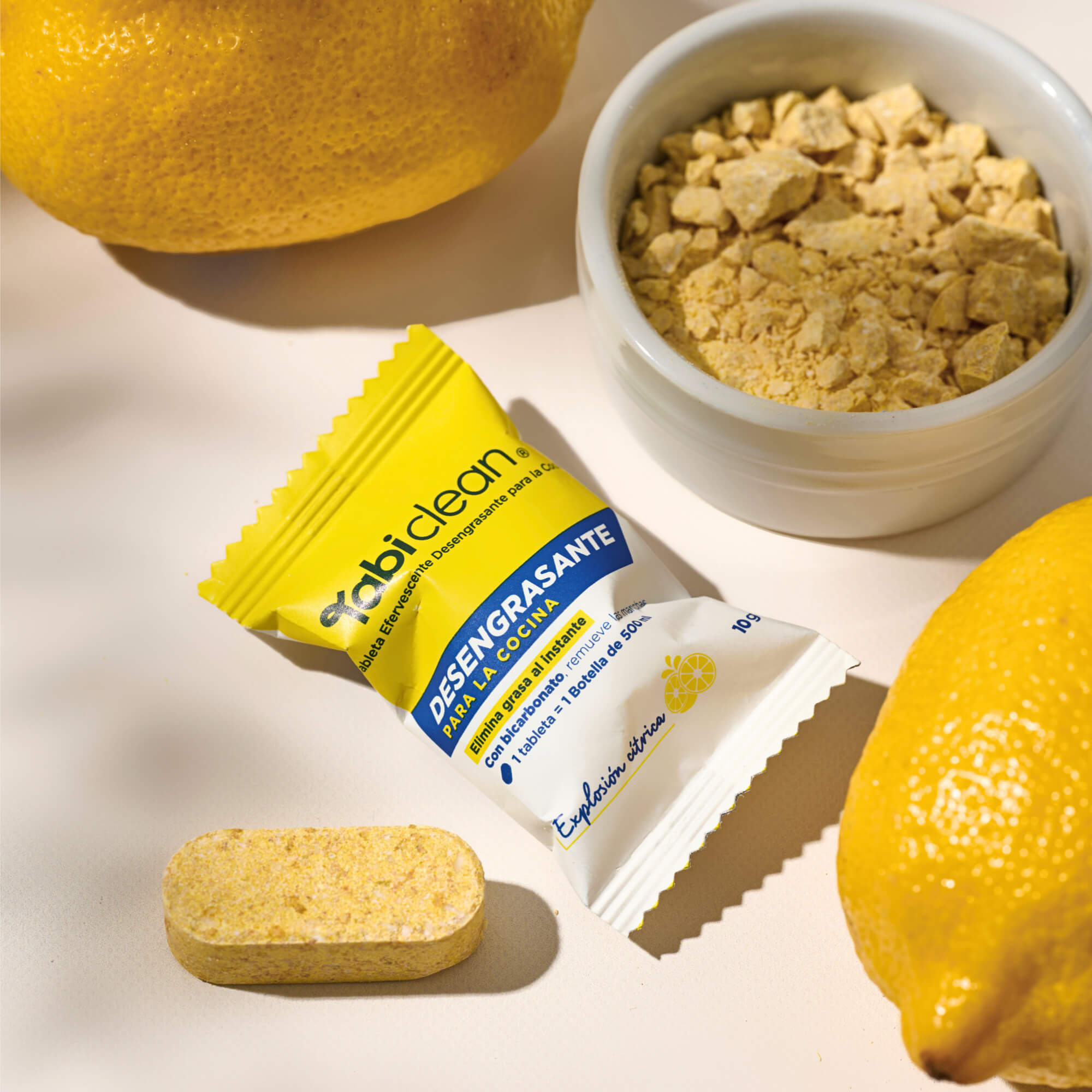 Kit inicio de limpieza para cocina con envase reutilizable y recarga en tableta