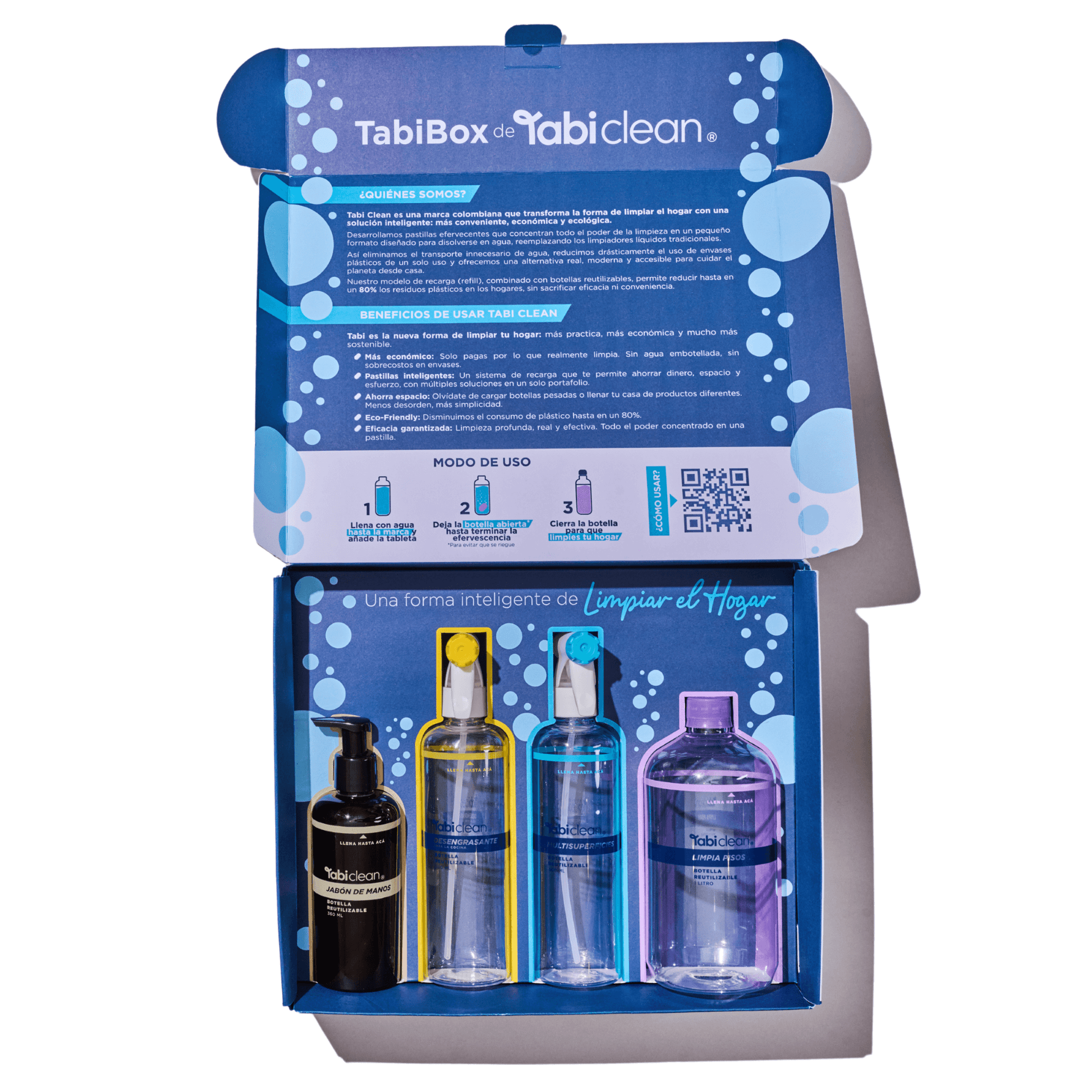 Pack de limpieza para el hogar Tabi Box con tabletas de alto rendimiento