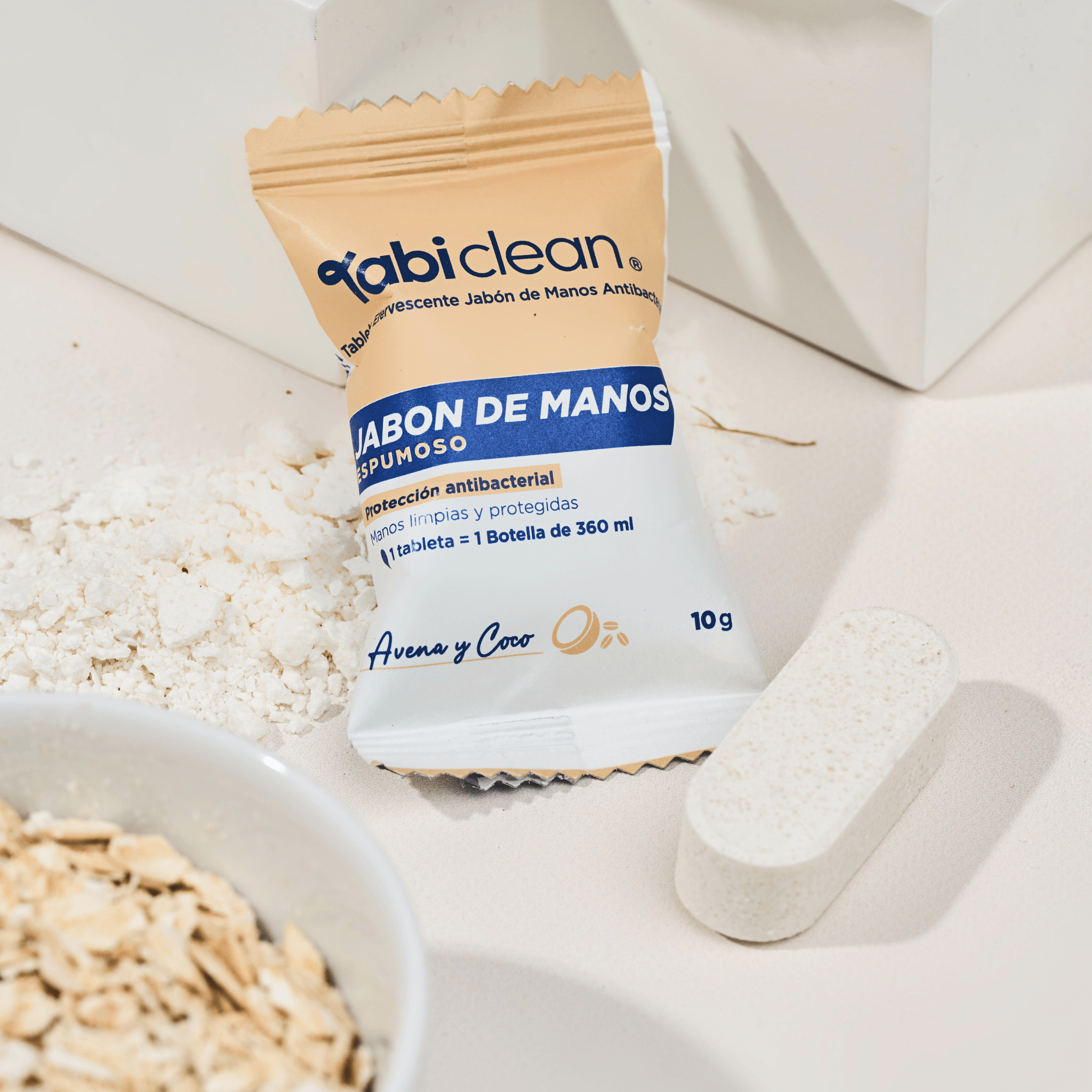 Pastillas concentradas de jabón de manos en formato repuesto