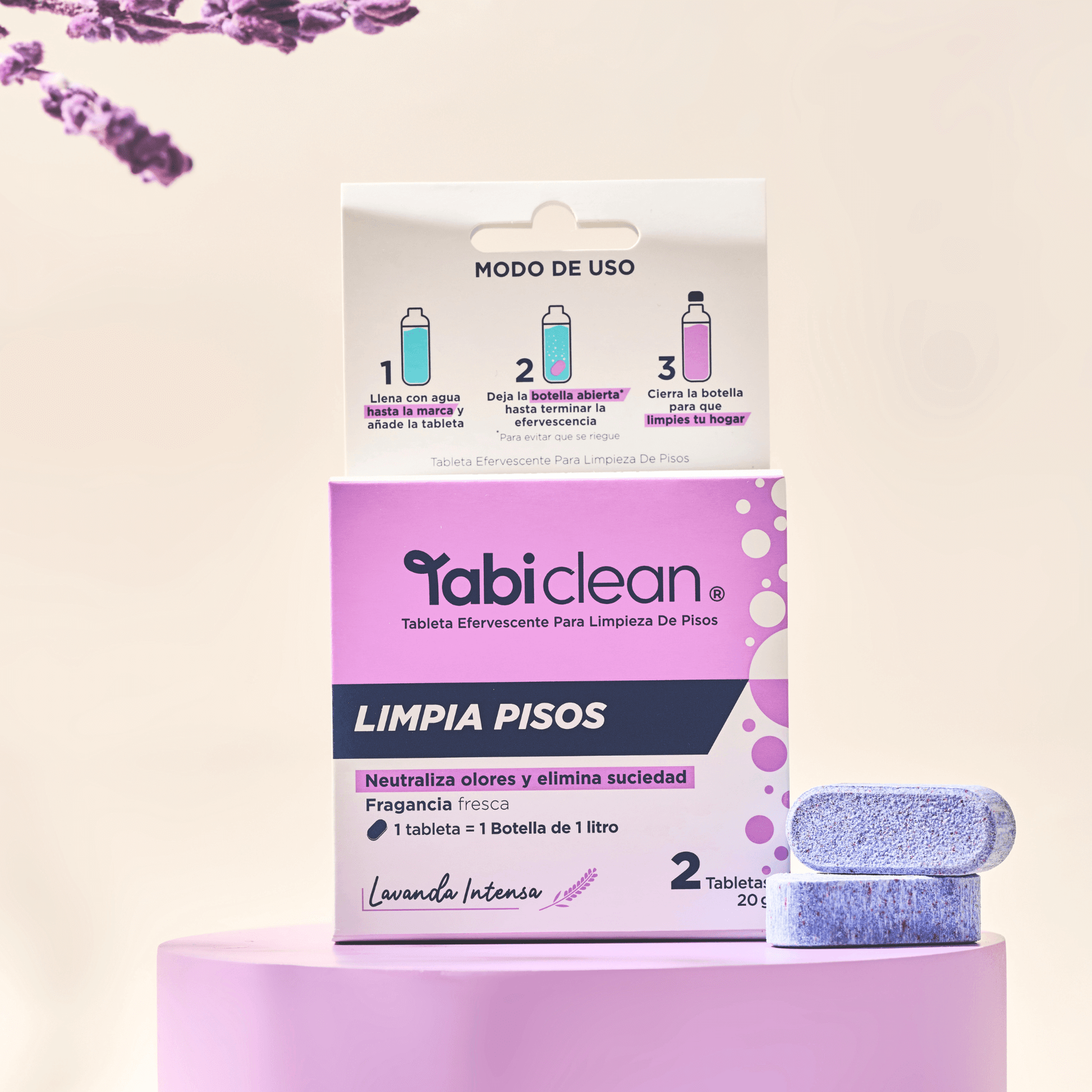 Pastillas concentradas para limpieza de pisos en formato repuesto